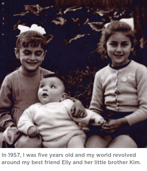 In 1957, I was five years old and my world revolved around my best friend Elly and her little brother Kim. (1)